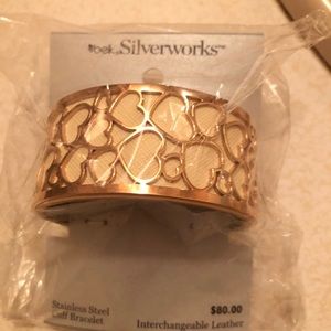 Belks Silverworks Leather Cuff Bracelet